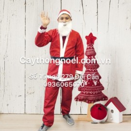 Bộ quần áo ông già Noel bằng nỉ
